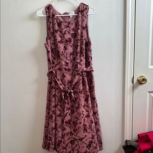 Elle Red Sleeveless Scoop Neck Sundress